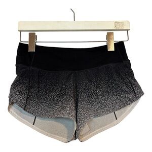 Lululemon Speed Up Short 2.5"Ombre Speckle Stop Print Speed Short Women’s Sz 2